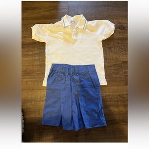 Glorimont Boys  | White With Blue Short | Size 4